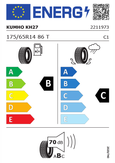 Štítek pneumatiky Kia - kumho-2211973-175-65R14