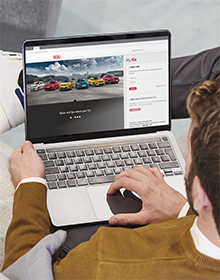 Laptop with the MyKia website
