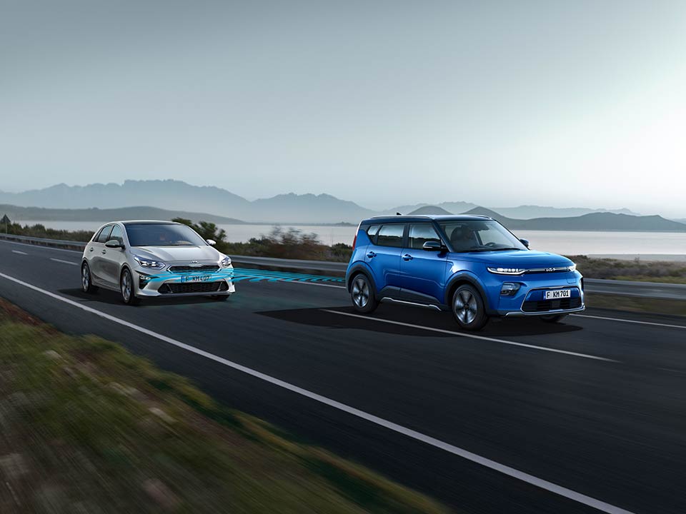 Kia e-Soul kuolleen kulman varoitusjärjestelmä