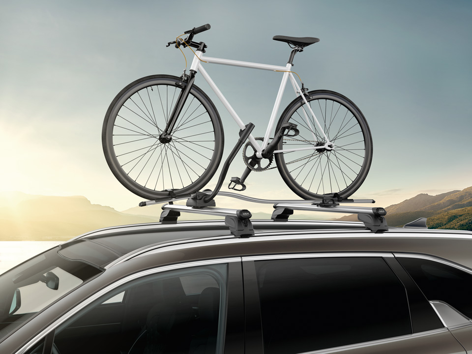 Cross bars, aluminium & Bike carrier Pro