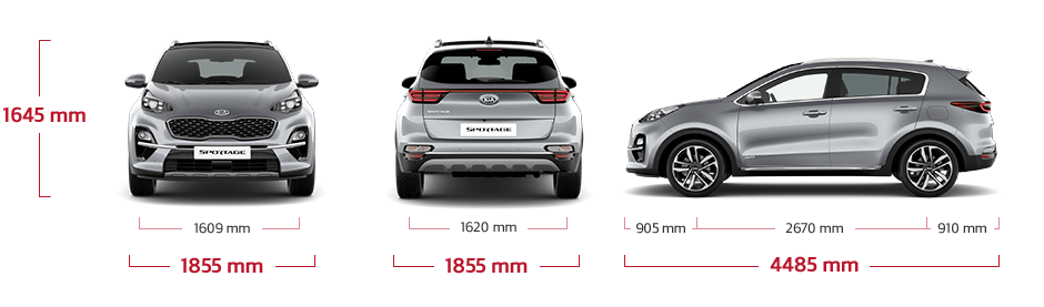 Kia Sportage διαστάσεις